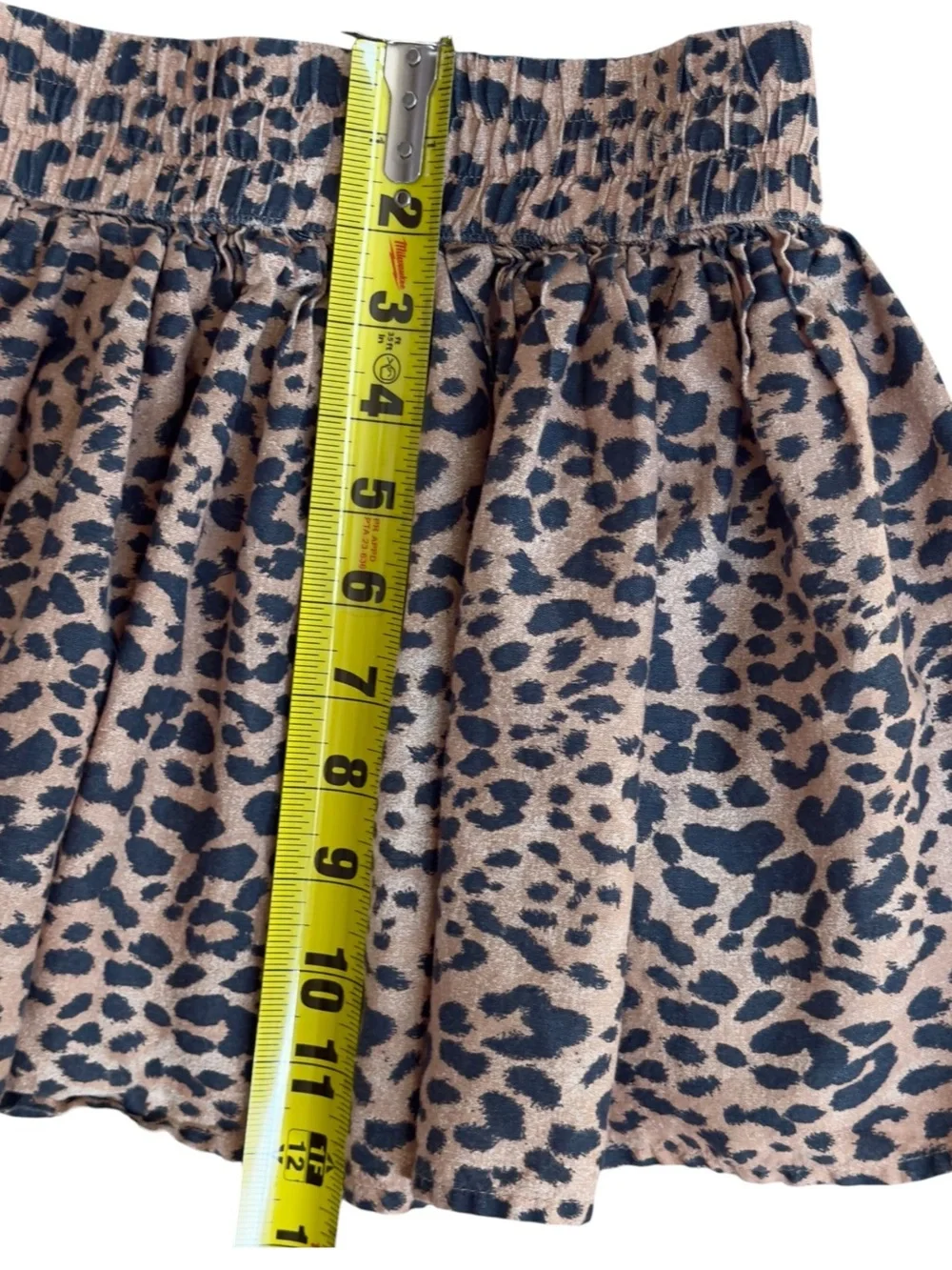 GAP Kids Girls Pull-On Leopard Print Lightweight A-Line Skirt. Small. 6-7.
